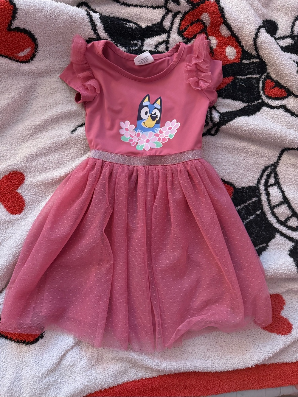 Happy Threads Kids' Bluey Ballerina Tutu Dress in 4T